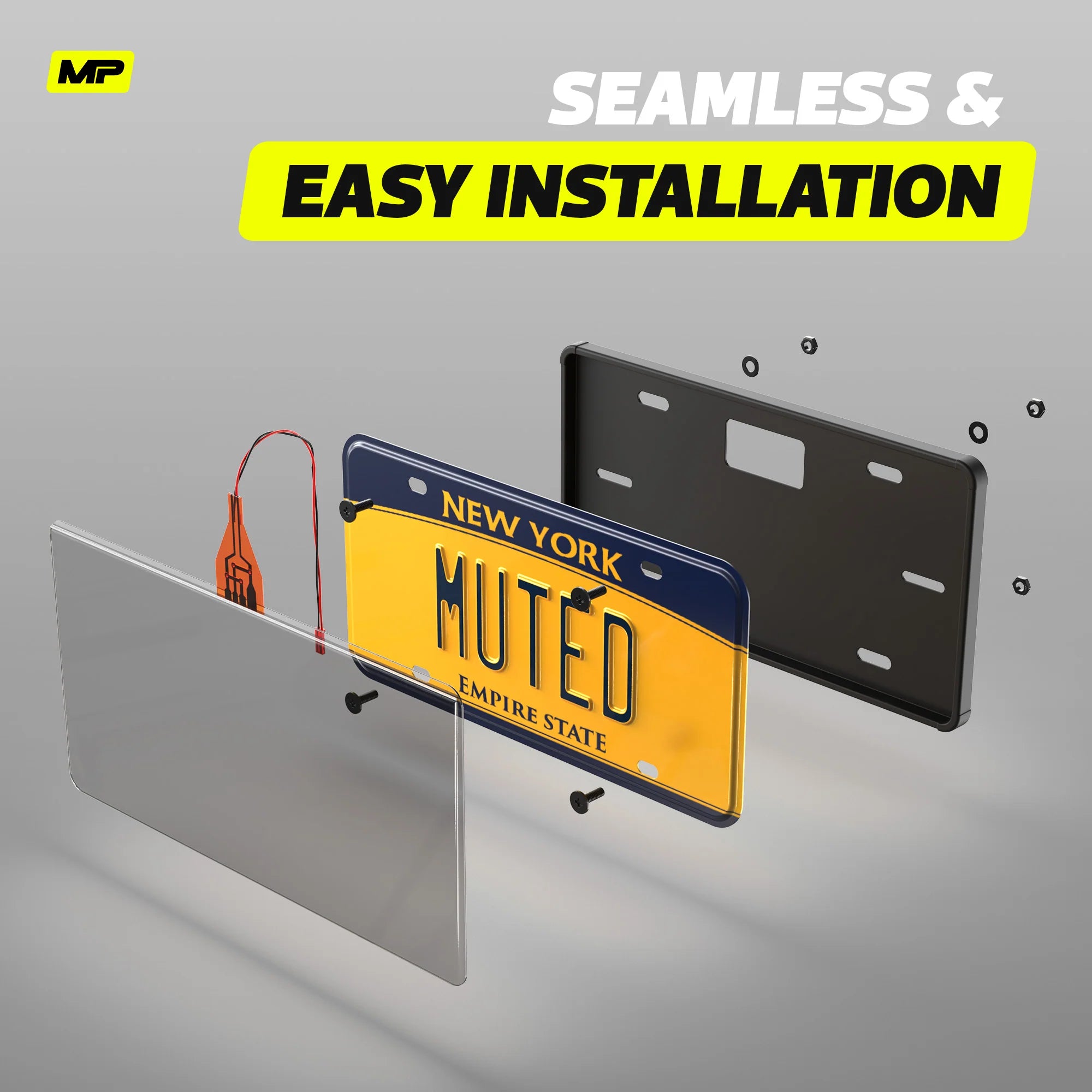 Blackout License Plate Cover